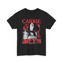 Carrie (1976) Movie T-Shirt Vintage Stephen King Horror Tee, Classic 70s Film 130 black