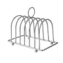 Loop Carry Handle Slices Toast Rack Stainless Steel Cooling Cooling Holder Bread Rack  Restaurant Bread Rack gray