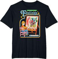 Steven Rhodes Express Your Feelings Clown Retro Dark Humor T-Shirt New Spring/Summer Arrivals Regular Fit Casual L įvairiaspalvis