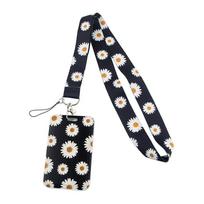 Plastic/Polyester ID Card Badge Holder Daisy Key Chain Aesthetically pleasing Key Rings  ID Card B