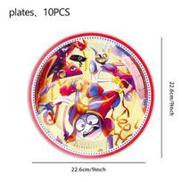 Digitaled Circus Birthday Party Decoration Amazing Tableware Tablecloth Plate Cup Napkin Gift Bags Circus Party Favors Supplies