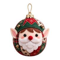 Fabric Ball Crafting Set Christmas Patchwork DIY Kit, Ornament Sewing Xmas Supplies for Family Craft Kit Adults, Handmade Holiday Tree Decoration Home F