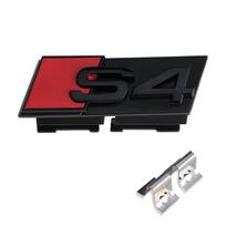 2026 3D ABS Black Logo Grill Emblem Car Front Grille Badges Decoration Suitable For Audi S3 S4 S5 S6 S7 Auto Modification Accessories