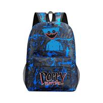 Poppy Playtime Huggy Wuggy Cartoon Pattern School Backpack Unisex Travel Bag With Adjustable Padded Straps Pattern
