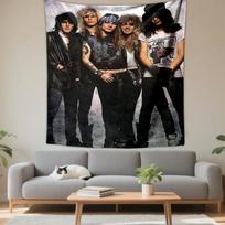 Tapestry Guns N Roses Band 80s Hair Metal Photo Slash Poster Wall Art for Bedroom 180x230cm(70x90in)