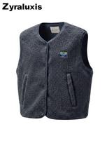 Fleece Pūkinė Liemenė Moterims Žieminė Šilta Striukė Laisvalaikio Striukė XS gray