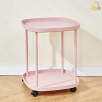 Chess & Card Room Tea Table: INS Style Small Bedside Side Table with Double Layer Storage.