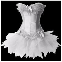 Women European Court Corset Puffy Dress Set Stage Performance Evening Gown 6XL