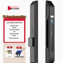 Aluminum Alloy Fingerprint Smart Lock for Sliding Doors and Windows - Waterproof Design. Full-Automatic Face Recognition Lock