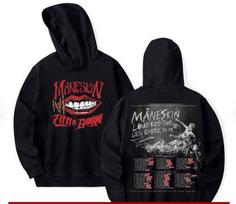Maneskin Tee, Italian Music Band Hoodie. L black
