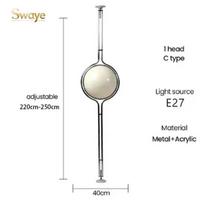 Garrault Delord LED Floor Lamps Living Room Creative Sofa Corner Lamp Bedroom Chandelier Acrylic Standing Lights Staircase Lamps