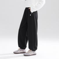Kids Girls Loose Solid Casual Sports Sweatpants For Big Children 170 black