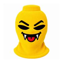 Juokinga, realistiškai atspausdinta, megzta veido kaukė, akiniai nuo saulės neįtraukti One Size yellow