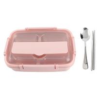 Portable 304 Stainless Steel Insulated Lunch Box 4 Compartment 1.4L Leakproof Lunch Box Food Storage Container For Office