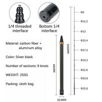 3M Carbon Fiber Scalable Monopod  Extended Edition Invisible Selfie Stick For Insta360 X3 X2 For Go Pro 9 10 11 12 Stick Tripod