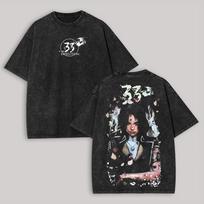 Expedition 33 hot product New Model Washed T-shirt personality Clothes Retro Fashion Streetwear Trendy Couples Classic Unisex M black
