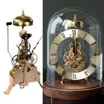 Metal Skeleton Movement Pendulum Clock Accessories Sweep Spare Parts Table beige