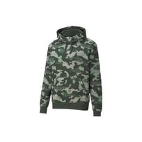 PUMA Sweatshirts Men's Army Green Hooded Moderate Regular (Unisex) Sweatshirts 587668 64 XL gray