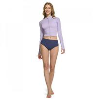 Tesla Cropped Zip Up Long Sleeve Rash Guard Tm Fsz03 L/Navy ZZNVY