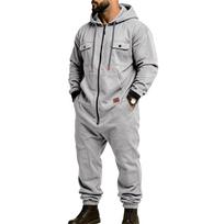 Men's Hooded Work with Multi Pockets and Waist for Outdoor L šviesiai pilka spalva