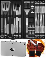 STILHOFF BBQ GRILL cutlery set accessories 35 pcs 33 + case + gloves