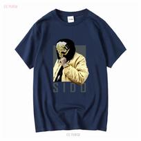 Sido YK Vintage Rap Continental Tag rare T Shirt vintage Washed Versatile streetwear Breathable Casual designer clothes 4XL black