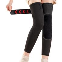 Cold-Weather Knee and Leg Sleeves with Thick Layered Construction for Winter Cycling, Outdoor Walks and Commuting black