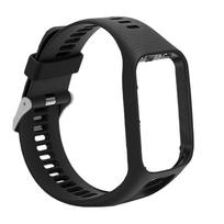 Silikoninė laikrodžio apyrankė, tinkanti TomTom Runner 2 3 Spark 3 Golfer 2 Adventurer Fitness laikrodžiui black