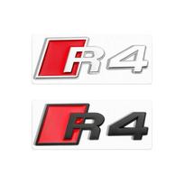 For Audi A3 A4 B8 8P 8V B6 A5 A6 TT RS3 RS4 RS5 RS6 RS7 RS8 Badge Car Body Rear Trunk ABS Emblem Sticker Decoration Accessories Silver