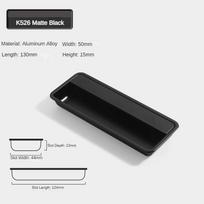 Modern Sliding Door Concealed Handle Slotted Embedded Buckle Furniture Handles Wardrobe Push Pull Hidden Kitchen Cabinet Knobs