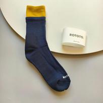 Rototo Unisex Sports Socks Terry Sole Color Block High Tube Basketball Sweat Absorbent 5 black