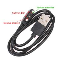 Universalus išmaniojo laikrodžio įkroviklio laidas Magnetinis įkrovimo kabelis 2 kontaktų 4 kontaktų USB įkroviklis išmaniajam laikrodžiui 7,62 mm 2,54 mm 4 mm įkrovimo kabelis 7.62mm 4Pin