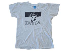 Vintage 1980s Evita Peron Argentina Promo Shirt. M gray