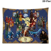 Avatar The Last Airbender Wall Tapestry Aesthetic Wall Hanging Printed Fabric Blanket Decorative Tapestries for Bedroom Living Room Home Decor 100cm x 150cm