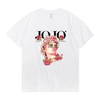 Anime Jojo 7 Steel Ball Run Charlie Kirk Gyro Zeppeli Graphic Cotton Unisex Unisex Tshirt 2026 Summer Y2k Short Sleeve T Shirt 4XL white