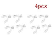 2/4pc Mouth Guard EVA Teeth Protector Night Guard Mouth Tray for Bruxism Grinding Anti-snoring Teeth Whitening Boxing Protection 3 four pairs white
