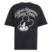 Adidas Originals X Disney Mickey Mouse Dreams Cartoon Color Block Loose Fit Crew Neck Short Sleeve T-Shirt Men Tops IA4402 S white