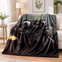 Warhammer 40K Flannel Throw Blanket Soft Warm Cozy For Sofa Bed Indoor Home Bedroom Use 80cmx120cm