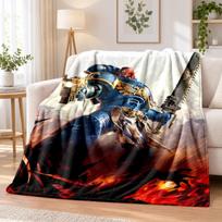 Warhammer 40K Flannel Throw Blanket Soft Warm Cozy For Sofa Bed Indoor Home Bedroom Use 100cmx150cm