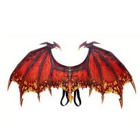 Elastic Band Halloween Dragon Wing Non-woven Fabric Cosplay Wing Costume  Kids red