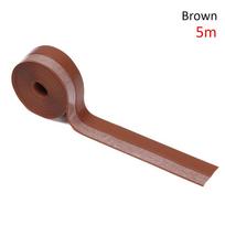 1m/3m/5m Home Decor Tape Wind Proof Door Window Moldproof Sealing Strip Wall Sticker Silicone Rubber 5m ruda