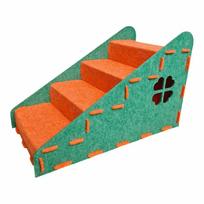 Non-Slip Pet Stairs Removable Cat Climbing Ladder Scratching Post Cat Steps  Indoor oranžinė