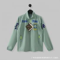 Brazil Soccer Training Jacket Neymar Same Style Warm Windproof Waterproof Team Sports Top XXXL