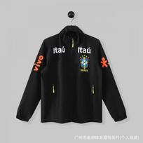 Brazil Soccer Training Jacket Neymar Same Style Warm Windproof Waterproof Team Sports Top XXXXL