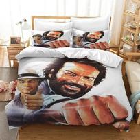 2/3pcs B-Bud S-Spencer T-Terence H-Hill duvet cover and pillowcase, home bedding set, bedroom decoration,gift for boys and girls 100×135cm
