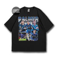 Cole Palmer Chelsea Shirt, retro-inspired soccer tee, unisex cotton XL gray