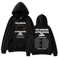The Weeknd After Hours Til Dawn Tour 2026 Hoodie Men Women Vintage Hip Hop Pullovers High Quality Fashion Oversized Sweatshirts S black