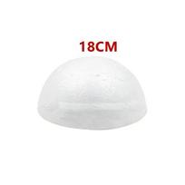 1pc 15cm/18cm/20cm/25cm Half Round Polystyrene Foam Ball For DIY Christmas Natal Kids Painted Wed Party Flower Ball Decor
