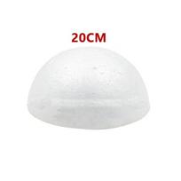 1pc 15cm/18cm/20cm/25cm Half Round Polystyrene Foam Ball For DIY Christmas Natal Kids Painted Wed Party Flower Ball Decor