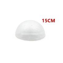 1pc 15cm/18cm/20cm/25cm Half Round Polystyrene Foam Ball For DIY Christmas Natal Kids Painted Wed Party Flower Ball Decor